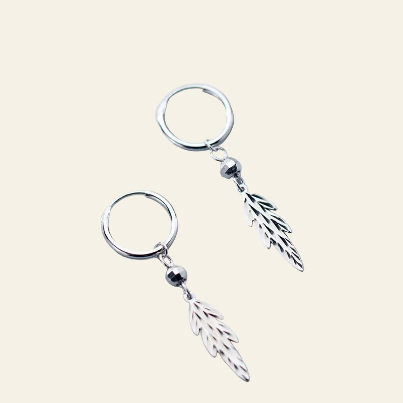 925 Sterling Silver Dangle Earrings Charm Vintage Tree of Life Drop Earring for Women Leaves Jewelry Brincos Bijoux