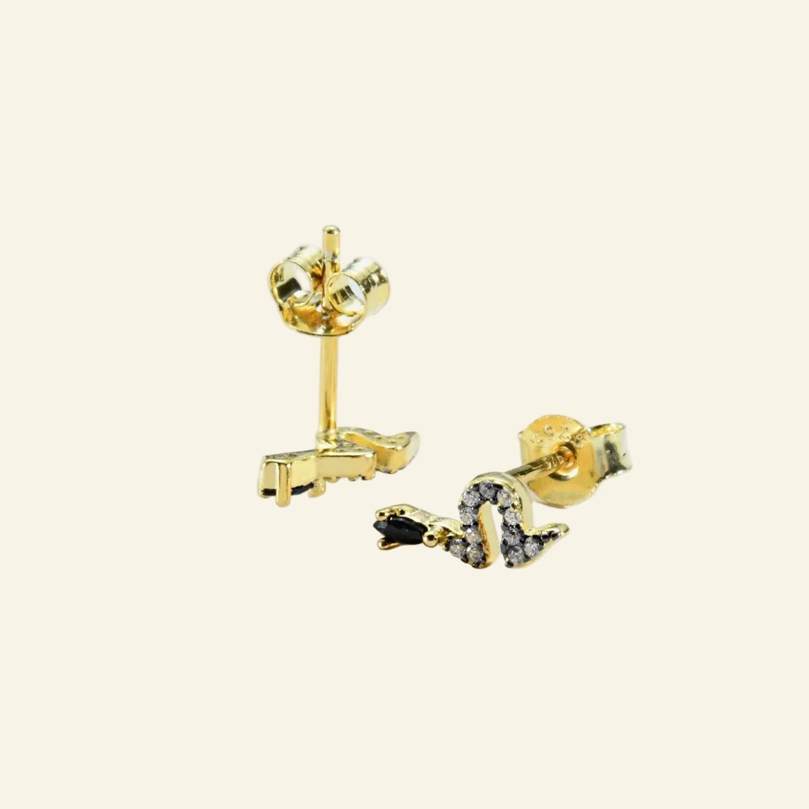 2022 925 Sterling Silver Gold Black Snake Crystal Luxury Jewelry 2023 Piercing Pendiente Luxury Fine Jewels Fashion