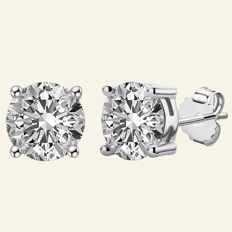 Luxury 11MM 5Ct Real Big Moissanite Diamond Stud Earring for Women Classic 925 Sterling Silver Earring Jewelry Certificate