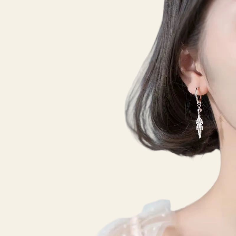 925 Sterling Silver Dangle Earrings Charm Vintage Tree of Life Drop Earring for Women Leaves Jewelry Brincos Bijoux