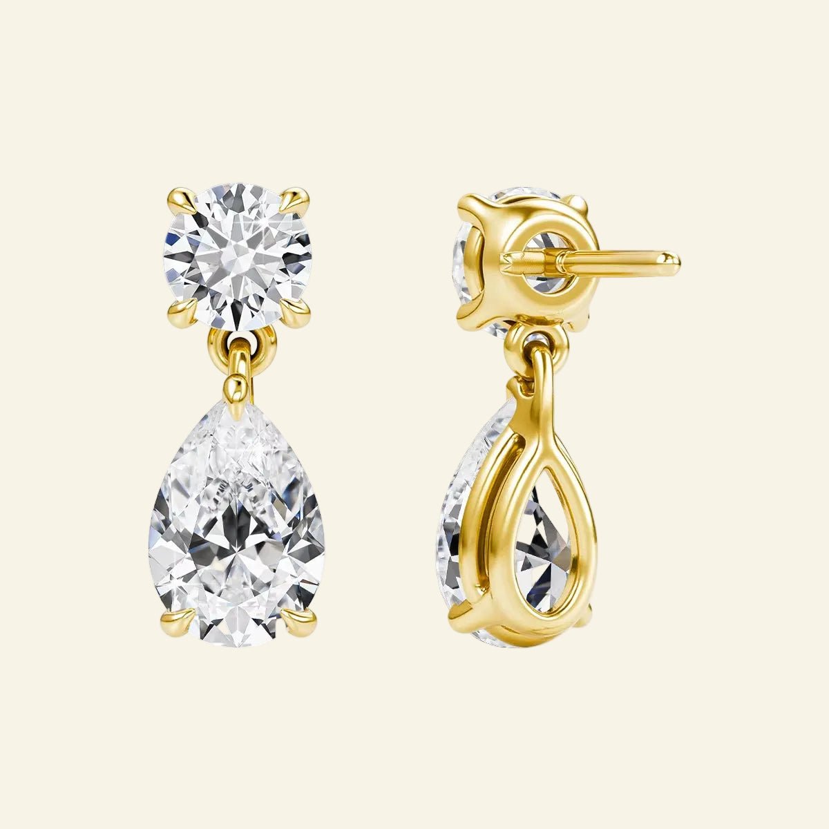 Clairis Waterdrop™ Full Moissanite Drop Earrings - AMORÉLUX