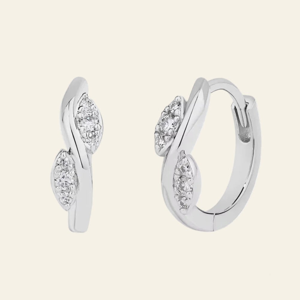 Éclat Marquise™ Moissanite Hoop Earrings - AMORÉLUX