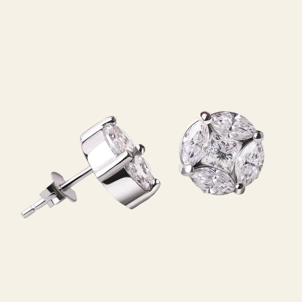 Étoile Cluster™ Star Moissanite Stud Earrings - AMORÉLUX