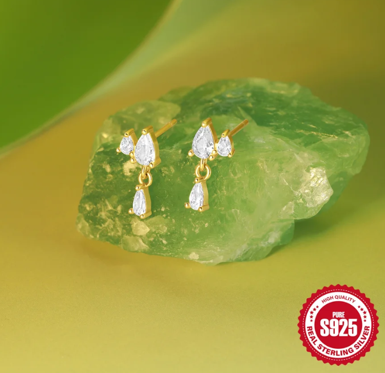 Larme d’Or™ Water Drop Zircon Earrings