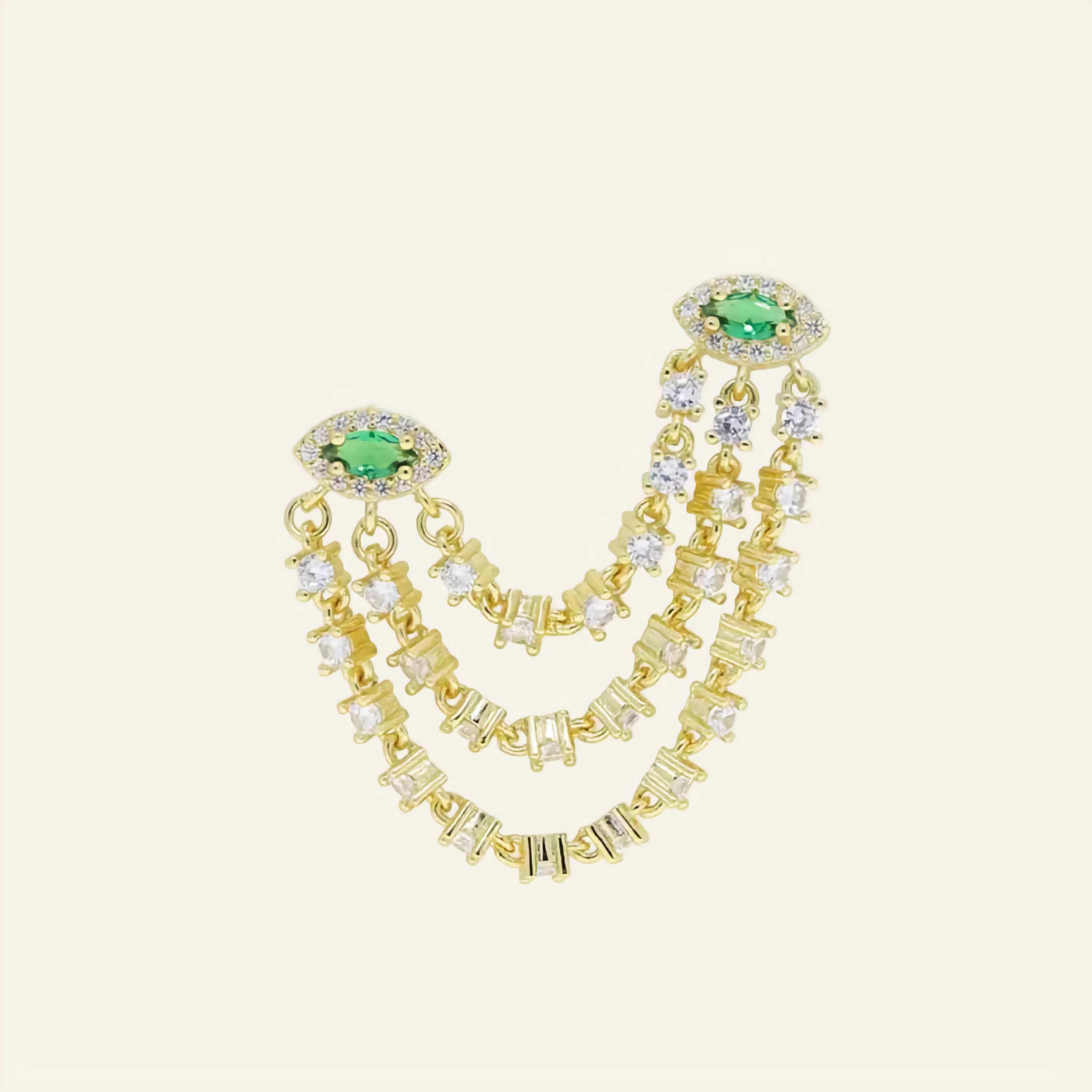 Aegis Aura™ Evil Eye CZ Drop Earrings