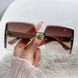 Korean Style Classic Black Big Square Shades Sunglasses for Women Men Fashion Women Sunglasses with Uv Protection