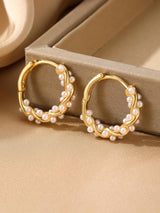 1 Pair Pearl Earrings for Women,Women'S Fashion Jewelry, Chic Drop Earrings, Elegant Accessory for Parties