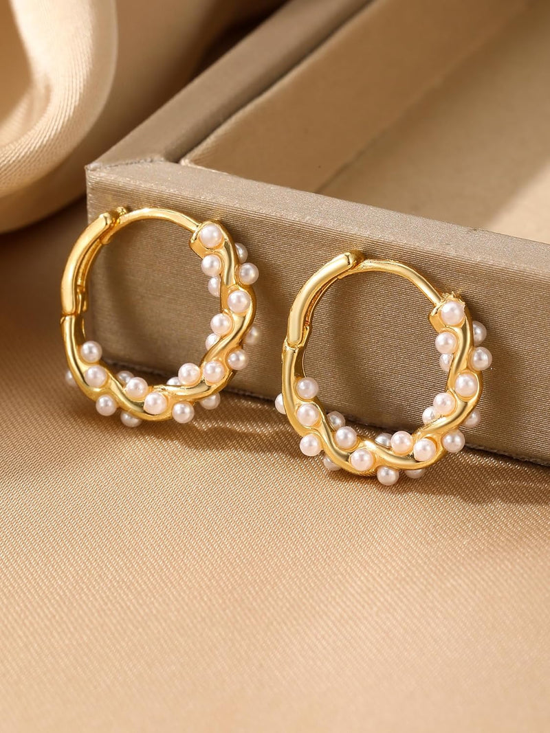 1 Pair Pearl Earrings for Women,Women'S Fashion Jewelry, Chic Drop Earrings, Elegant Accessory for Parties