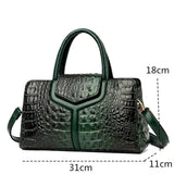 New Leather Women Messenger Bags Crocodile Female Crossbody Shoulder Hand Bags for Women 2023 High Quality Ladies Handbags