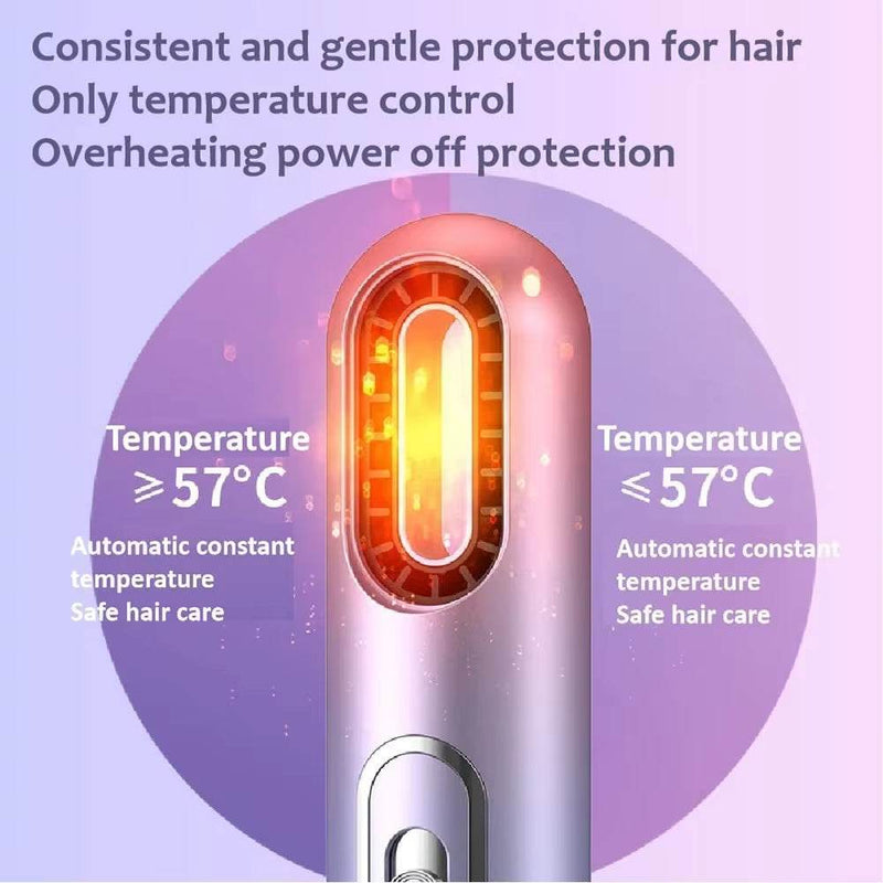 3 in 1 Dryer with intelligent temperature control for safe hair care and consistent heat at 57°C