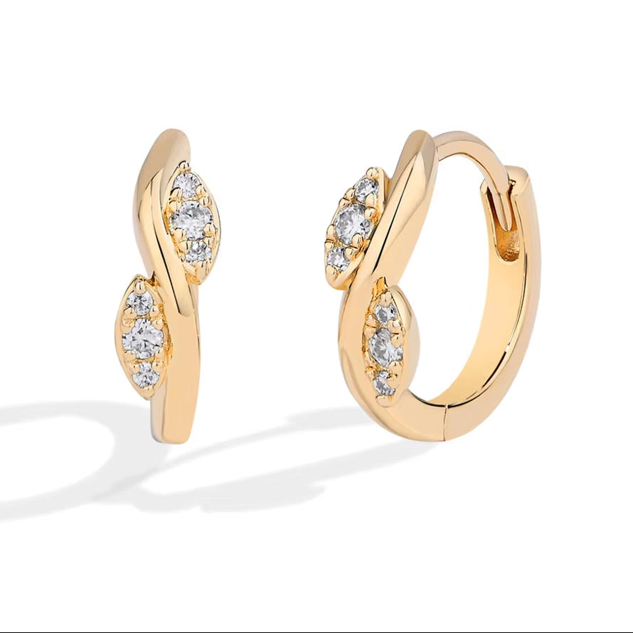 ATTAGEM Moissanite Women Hoop Earrings DVVS1 Real 925 Sterling Silver Classic Pendants for Party Wedding Engagement Fine Jewelry