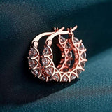 Women'S 925 Sterling Silver Hoop Earrings with Cubic Zirconia, Delicate and Small Hypoallergenic round Earrings, Fashionable Jewelry Gift, Suitable for Daily Wear and Parties