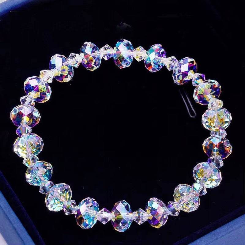 New AB Crystal Beaded Bracelets Women Sweet Temperament Handwork Bracelets&Bangles Charms Jewelry Making Men Bracelet