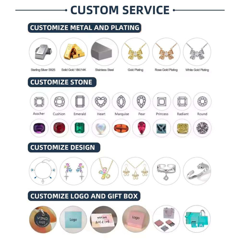 ANMIYA Custom 18K White Gold Zircon Necklace Latest Fancy Zircon Pear Cut Pendant Fancy Sterling Silver Jewelry