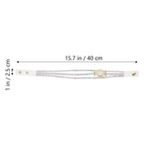 Pearl Wristwatch White Creative Women Fashion Quartz Watch Stylish Birthday Gift Durable Accurate Time Creative Women Watch