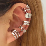 Earrings Non Pierced Clip on Cartilage Earring Set Stack Fine Jewelry for Women Man