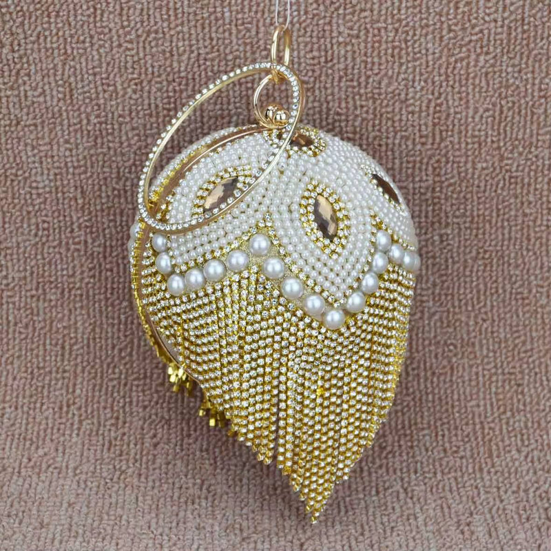 Luxury Ball Bags Designer Tote Women Bags Red Blue Pearl Crystal Handbags Tassels Shoulder Bags