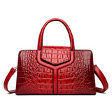 New Leather Women Messenger Bags Crocodile Female Crossbody Shoulder Hand Bags for Women 2023 High Quality Ladies Handbags