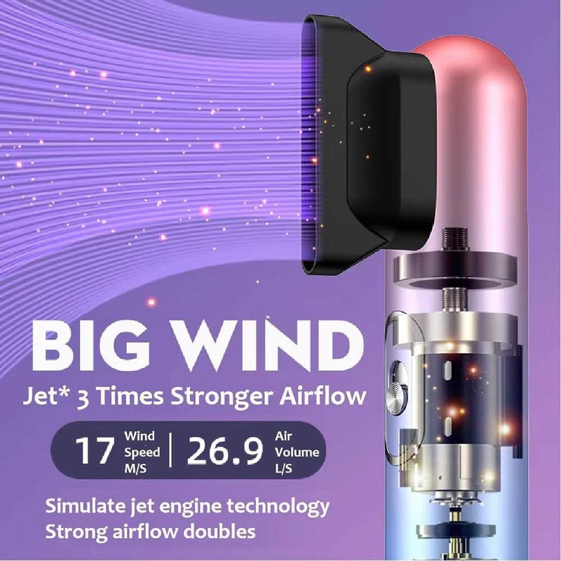 3 in 1 Dryer with strong jet airflow, intelligent temperature control, and hair care features