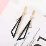 Korean Long Statement Geometric Triangle Tassel Dangle Drop Earrings for Women Earrings Fashion Jewelry Oorbellen Brincos