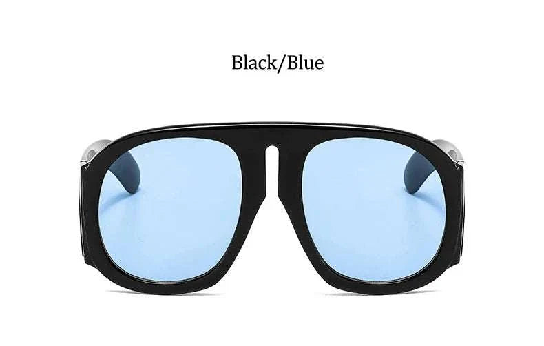 Gradient Lens Pilot Women Sunglasses Oversized Fashion Brand Big Frame Transparent Sunglasses Woman 2021 Clear Shades Eyewear