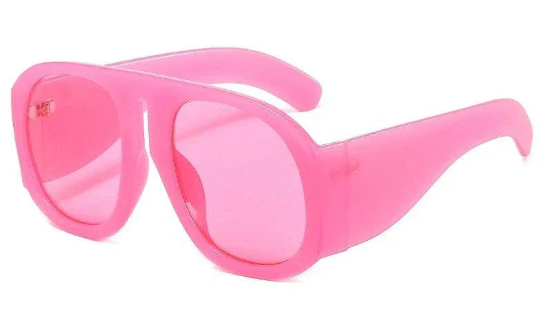 Gradient Lens Pilot Women Sunglasses Oversized Fashion Brand Big Frame Transparent Sunglasses Woman 2021 Clear Shades Eyewear