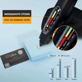 Women Fine Jewelry Gifts Mossanite Pendant 925 Sterling Silver Chain White Gold Plated Gra Vvs 1Ct Moissanite Diamond Necklace