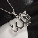 Islamic Religion Muslim Allah Quran Water Drop Shape Pendant Necklace for Women Fashion Charm Amulet Jewelry Ramadan Gift