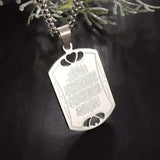 Islamic Religion Muslim Allah Quran Water Drop Shape Pendant Necklace for Women Fashion Charm Amulet Jewelry Ramadan Gift