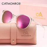 CATMONROE 1Pcs Women Sunglasses Optional Color round Lens Lightweight Comfort Driving Casual Commute UV400 Polarized Sunglasses