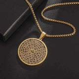 Islamic Religion Muslim Allah Quran Water Drop Shape Pendant Necklace for Women Fashion Charm Amulet Jewelry Ramadan Gift