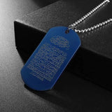 Islamic Religion Muslim Allah Quran Water Drop Shape Pendant Necklace for Women Fashion Charm Amulet Jewelry Ramadan Gift