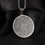 Islamic Religion Muslim Allah Quran Water Drop Shape Pendant Necklace for Women Fashion Charm Amulet Jewelry Ramadan Gift