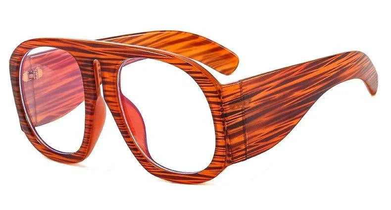 Gradient Lens Pilot Women Sunglasses Oversized Fashion Brand Big Frame Transparent Sunglasses Woman 2021 Clear Shades Eyewear