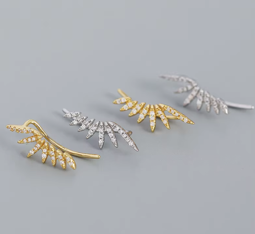 Auralis™ Pavé Arc Stud Earrings