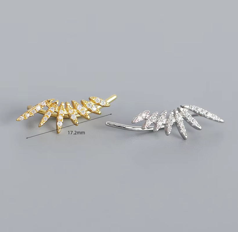 Auralis™ Pavé Arc Stud Earrings