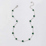 Fashion Simple Candy Color Tassel Necklace for Women Aesthetic All-Match Pendant Jewelry Choker Neck Accessories Gift Chain