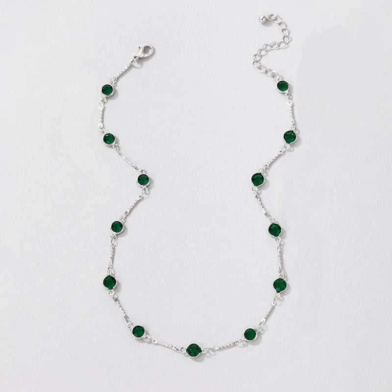 Fashion Simple Candy Color Tassel Necklace for Women Aesthetic All-Match Pendant Jewelry Choker Neck Accessories Gift Chain