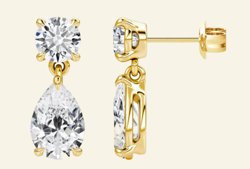 Clairis Waterdrop™ Full Moissanite Drop Earrings