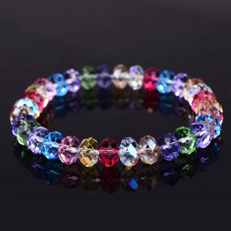 New AB Crystal Beaded Bracelets Women Sweet Temperament Handwork Bracelets&Bangles Charms Jewelry Making Men Bracelet