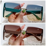 Korean Style Classic Black Big Square Shades Sunglasses for Women Men Fashion Women Sunglasses with Uv Protection