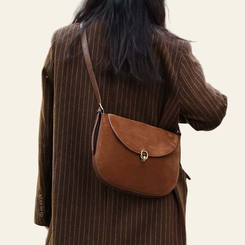 Luxury Brand Rodeo Women Bags brown genuine leather suede shoulder crossbody bag