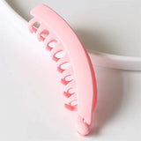 Frosted Hair Clips Solid Color Banana Claw Women Hair Accessories Fashion Ponytail Barrettes Headwear