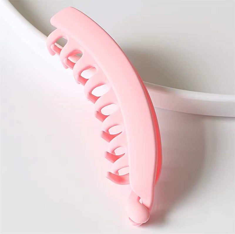 Frosted Hair Clips Solid Color Banana Claw Women Hair Accessories Fashion Ponytail Barrettes Headwear