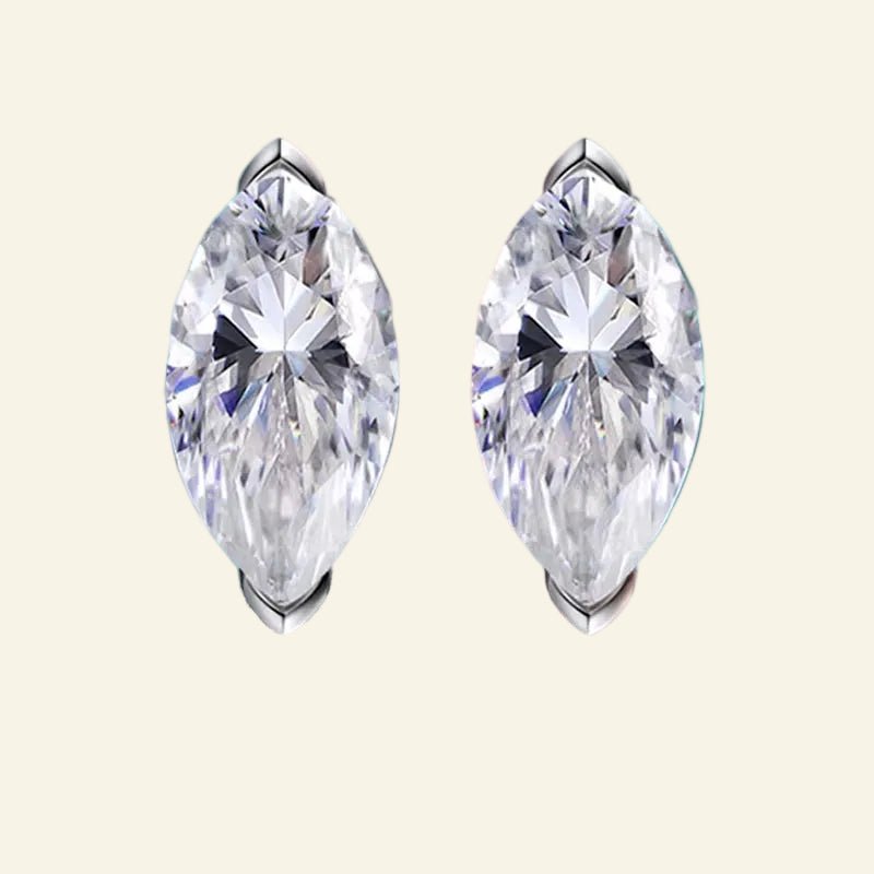 Clairis Marquise™ Moissanite Stud Earrings - AMORÉLUX