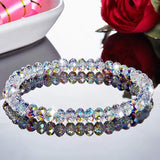 New AB Crystal Beaded Bracelets Women Sweet Temperament Handwork Bracelets&Bangles Charms Jewelry Making Men Bracelet