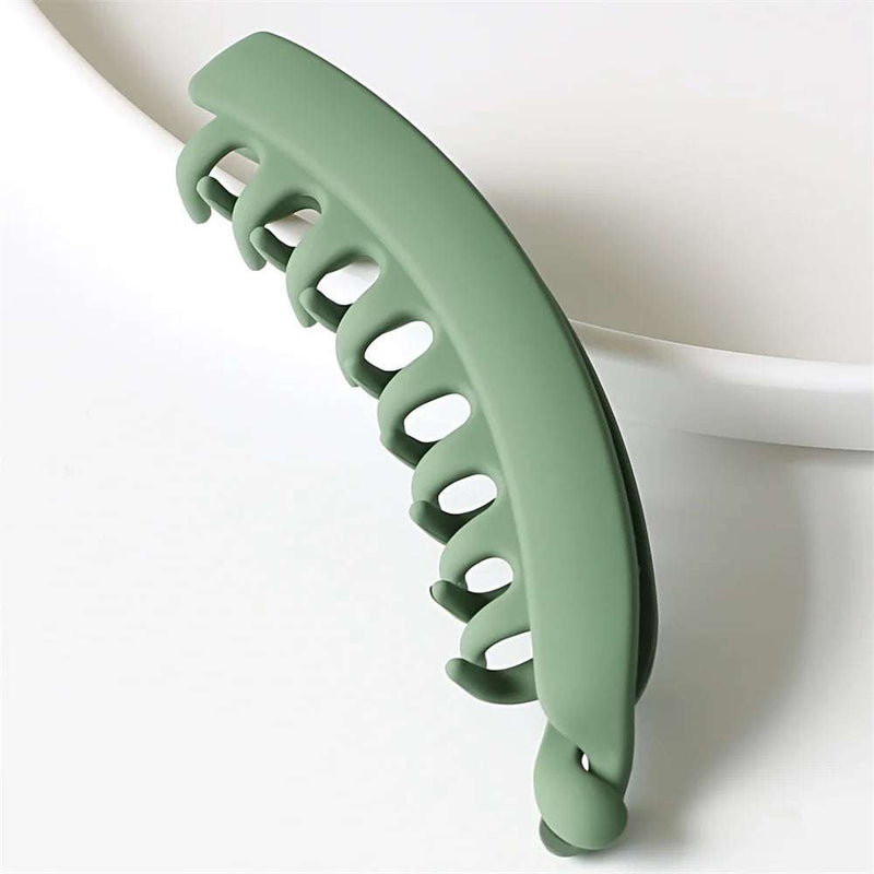 Frosted Hair Clips Solid Color Banana Claw Women Hair Accessories Fashion Ponytail Barrettes Headwear