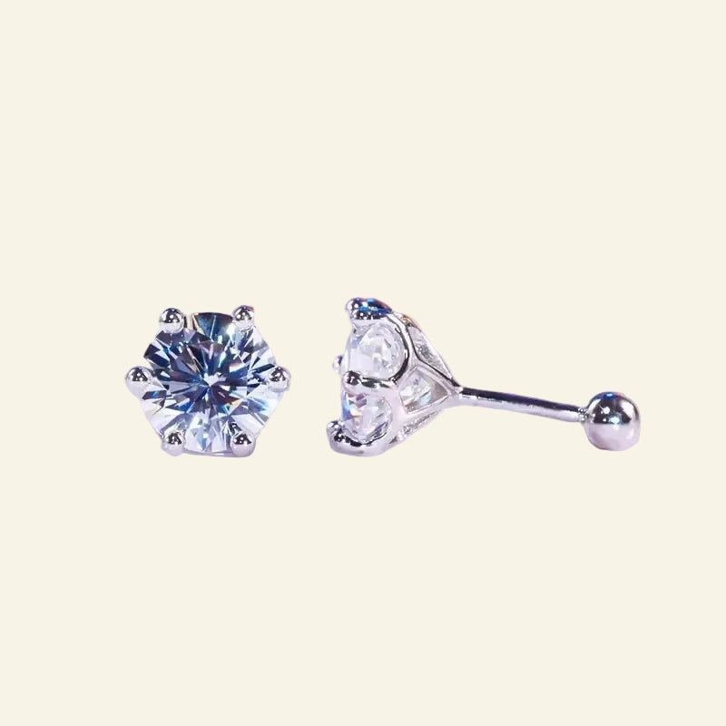 Éclat Moissanite Stud Earrings™ - AMORÉLUX