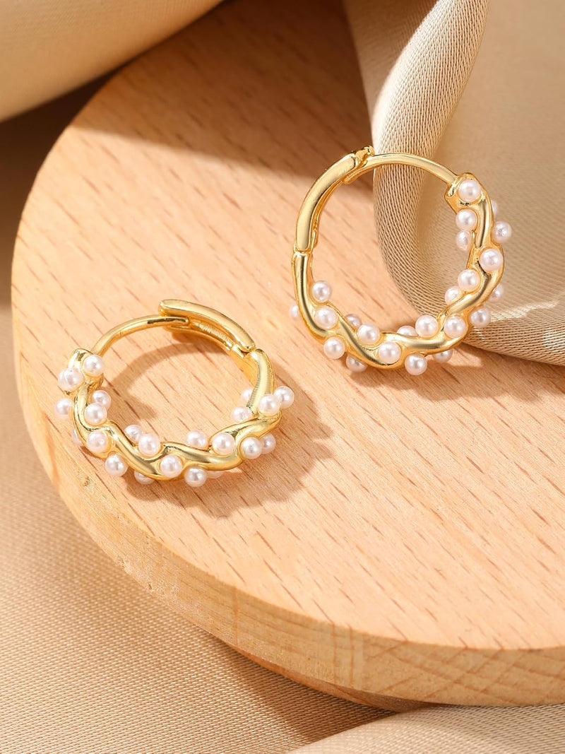 1 Pair Pearl Earrings for Women,Women'S Fashion Jewelry, Chic Drop Earrings, Elegant Accessory for Parties
