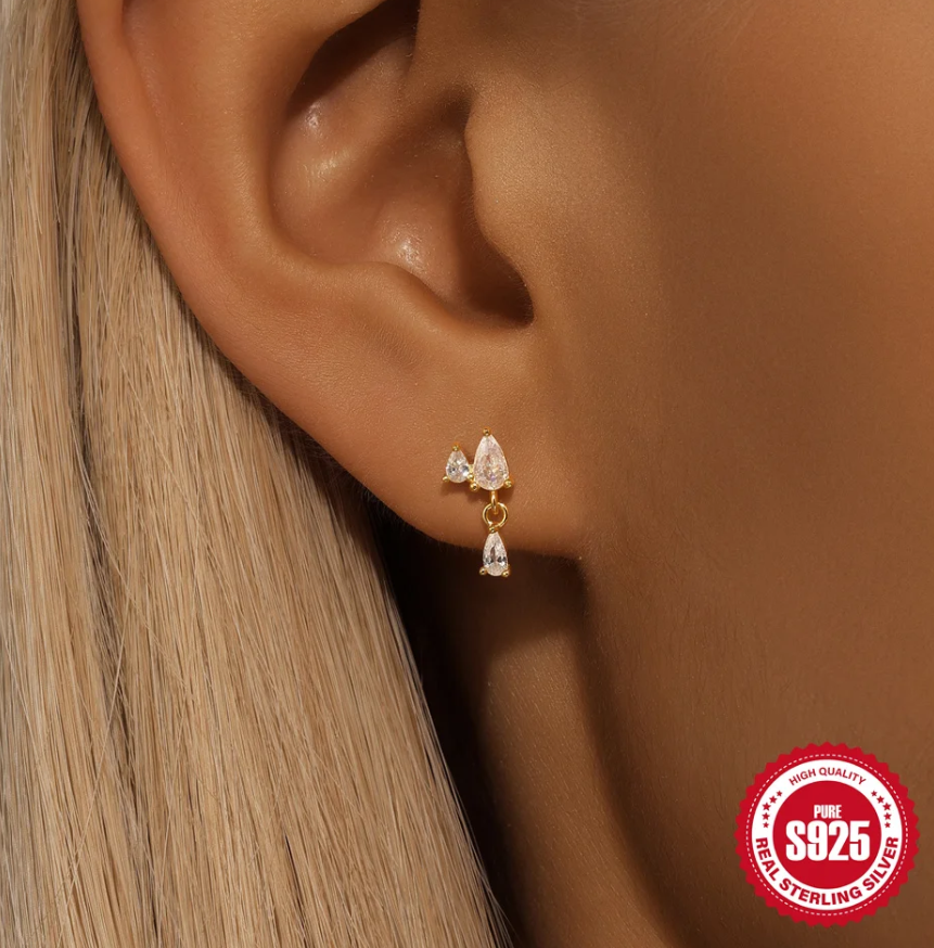 Larme d’Or™ Water Drop Zircon Earrings